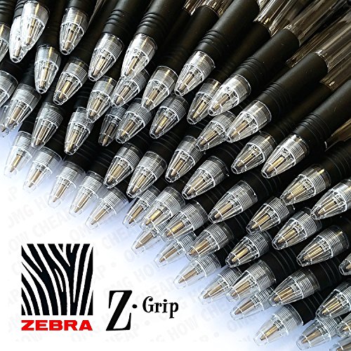 Z-Grip, penna a sfera retrattile, confezione da 40, colore: nero