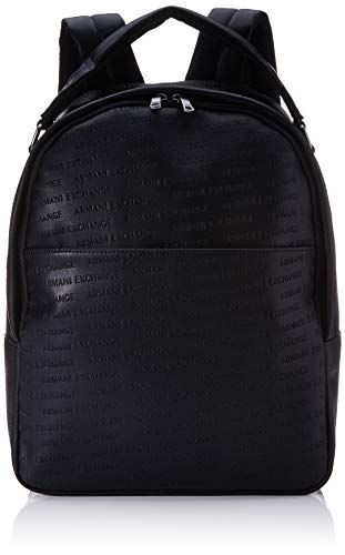 Armani Exchange Backpack With Handle - Zaini Uomo, Nero (Nero Black), 36x12x29 cm (B x H T)