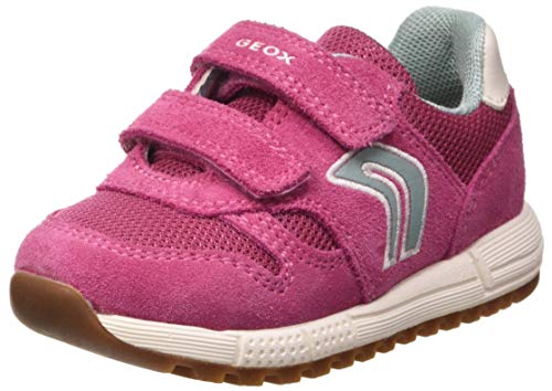 Geox B ALBEN Girl A, Scarpe da Ginnastica Basse Bambina, Rosa (Fuchsia C8002), 21 EU