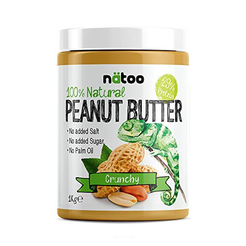 NATOO 100% Burro d'arachidi Proteico Peanut Butter Crunchy 1kg