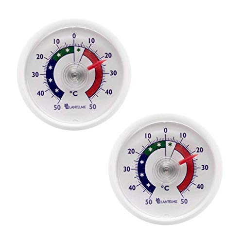 Lantelme Termometro frigorifero termometro 2 pz. set analogico autoadesivo Freezer Termometro 4656
