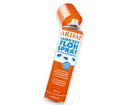 ARDAP Langzeit Flohspray 400ml für Die Umgebung - bis zu 6 Monate Schutz zur gezielten Bekämpfung von Flöhen, Zecken, Milben & Läusen