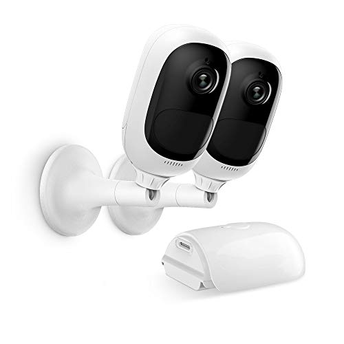 Reolink Argus PRO Telecamera di Sicurezza 1080P HD, Telecamera Wi-Fi Esterno Senza Fili Ricaricabile a Batteria con Rilevazione del Movimento PIR e Audio a 2 Vie (2 Pezzi)