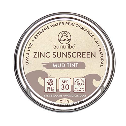 Crema Solare Viso & Sport Allo Zinco FPS 30 - Sicura per la barriera corallina - Ossido di zinco (filtro UV minerale) - Biodegradable - 4 Ingredienti - TINTO (45/10 g)