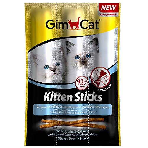 gimcat Kitten Sticks con truthahn and Calcio