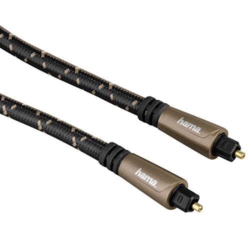 Hama Cavo audio in fibra ottica, ODT (Toslink) maschio, connettori metallici, 0,75 m