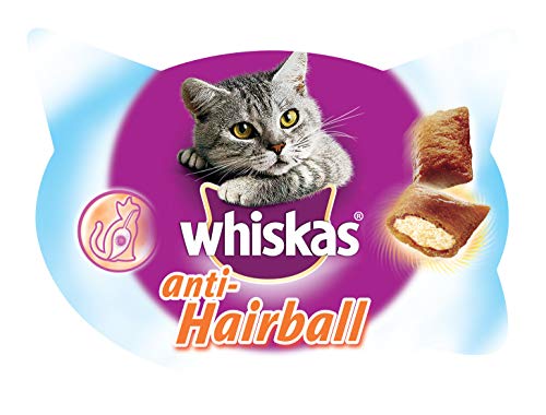 Whiskas Snack per Gatto Anti-Hairball con Pollo 60 g - 8 Vaschette