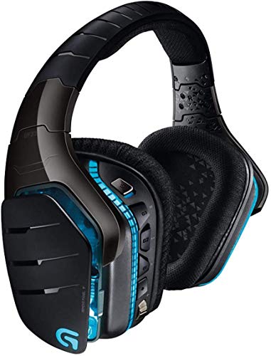 Logitech G933 Artemis Spectrum Cuffie Gaming Wireless, Cuffie DTS: Audio Surround X 7.1, Driver PRO-G da 40 mm, 2,4 GHz, Porta 3,5 mm, RGB Lightsync, Tasti G, PC/Mac/Xbox One/PS4/Nintendo - Nero