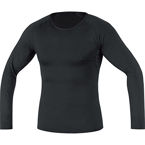 GORE Wear Maglia intima traspirante e termica da uomo, GORE M Base Layer Thermo Long Sleeve Shirt, XL, Nero, 100318
