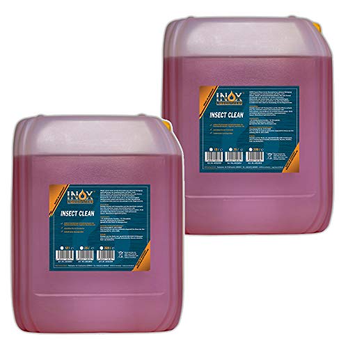 INOX® Concentrato detergente per insetti, 2 x 10L - Insect cleaner insect remover, Detergente per la cura del veicolo