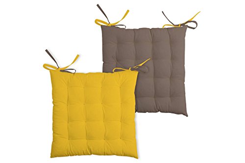 Lovely Casa DUO GALETTE 16PTS 40X40 CM, UNI, Giallo