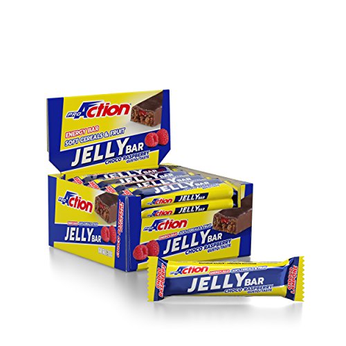 ProAction Jelly Bar (ciocco lampone, confezione da 16 barrette da 40 g)