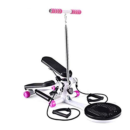 XJZHANG Pedaliera ellittica per Bici ellittica per Macchine ellittiche per Bici da Allenamento con Alzata con Monitor Incorporato, Silenzioso Compatto per l'home Office (Pink)
