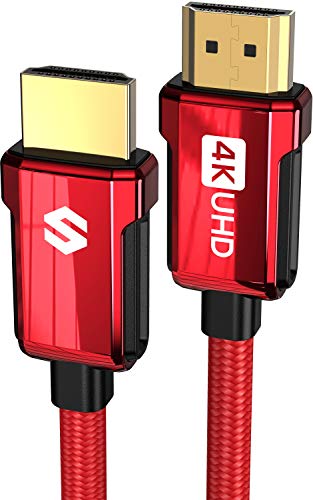Silkland Cavo HDMI 4K 2m, Cavo HDMI 2.0 da 18Gbps ad Alta velocità, Arc, 4K HDR, 3D, 2160P, 1080P, Ethernet, Cavetto HDMI Intrecciato 30AWG in Lega di Zinco, Blu-Ray, PS4/5, Xbox, Switch, Proiettore