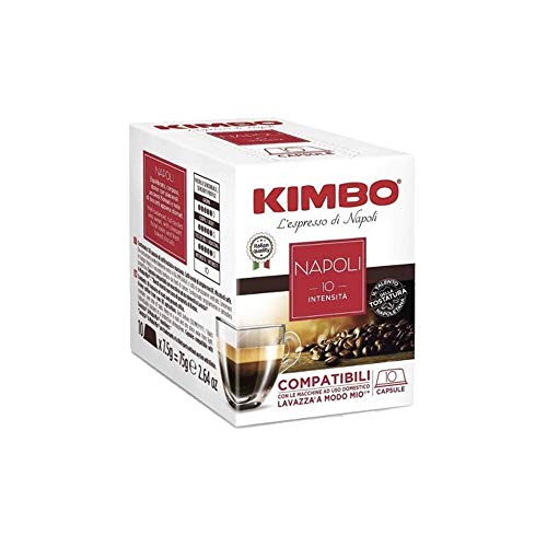 160 Capsule Caffe Kimbo Compatibili Lavazza a Modo Mio Miscela Napoli box da 10 Capsule