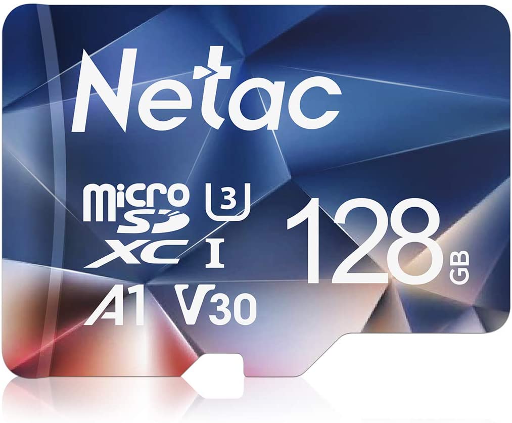 Netac 128G Scheda Micro SD, Scheda di Memoria A1, U3, C10, V30, 4K, 667X, UHS-I velocità Fino a 100/30 MB/Sec(R/W) Micro SD Card per Telefono, Videocamera, Switch, Gopro, Tablet