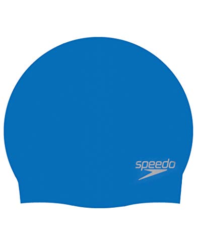 Speedo Silicone Modellato, cap Unisex Adulto, Blu/Cromo, One Size