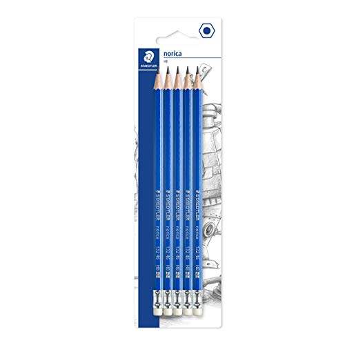 Staedtler Norica Eraser Tipped Pencil (Pack of 5)