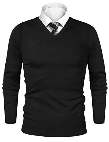 iClosam Maglioni Uomo Invernali Lana Knit V-Neck Pullover Giacca in Maglia Maglione Felpa Uomos