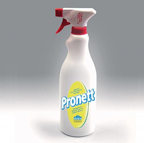 PRONETT detergente ANTI-ALONE e ANTICALCARE professionale per box doccia in cristallo, DETERGENTE PROFESSIONALE