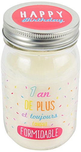 Dites Le Avec Des Mots CMMO0159 Candela Jar, Bianca, Taglia Unica