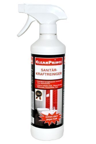 CleanPrince detergente sanitari anticalcare,macchie di ruggine doccia bagno wc 500 ml