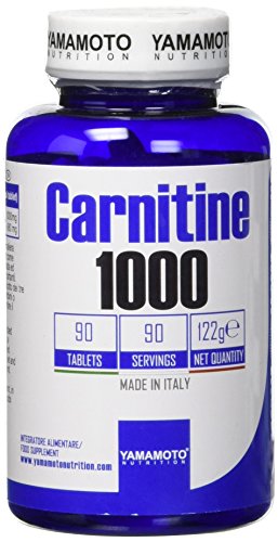Yamamoto Nutrition Carnitine 1000 integratore alimentare di Carnitina - 90 Compresse, 122 g