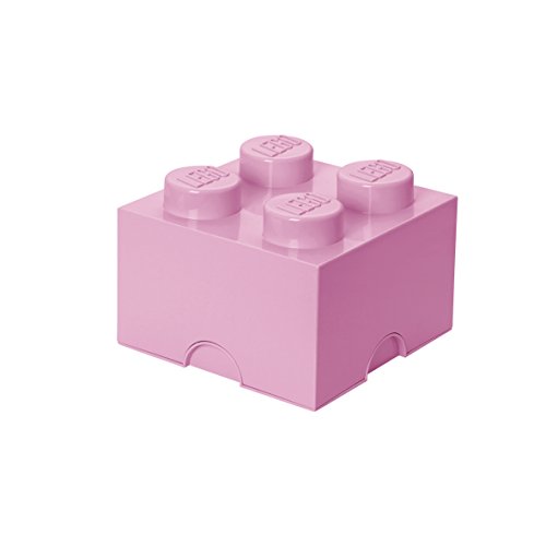 Lego Brick Mattoncino Bottoncini,Contenitore impilabile Litri, Rosa Chiaro