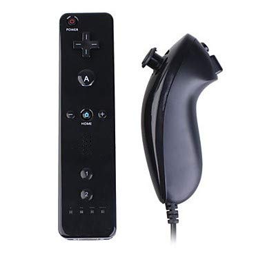 NEWMAN771Her Telecomando Wii e Nunchuk, Telecomando per Wii Nintendo, Telecomando e Set di Controller Nunchuck combinati per Giochi Nintendo Classic Wii e Wii U