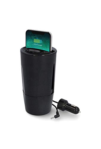Cartrend 10691 USB Wireless Cup 12 Volt per la Ricarica di Smartphone