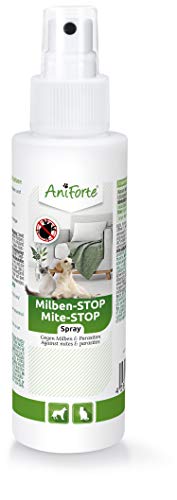 AniForte Mite Stop Spray 100 ml per Gatti, Cani, Animali Domestici e Animali da Fattoria, Difesa Naturale Contro Insetti, parassiti e parassiti