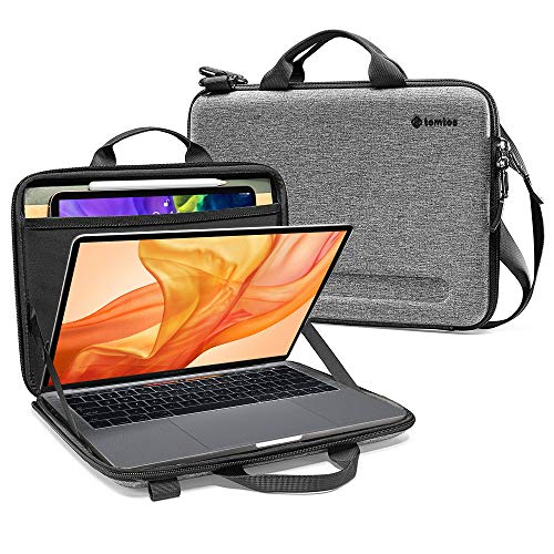 tomtoc Hardshell Custodia a Spalla per MacBook Air A1932 da 13 pollici, MacBook Pro A2159 A1989 A1706 A1708, Borsa a Tracolla con Tasca per Tablet per iPad Pro fino a 11 pollici