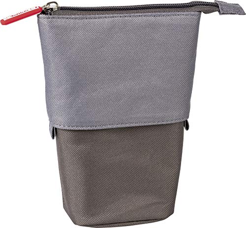 Brunnen 104903080 - Astuccio e portapenne, 18 x 8 cm, 12 cm, colore: Grigio