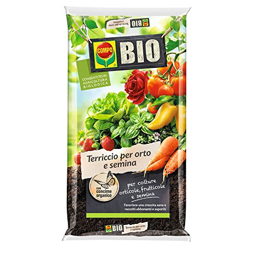 Compo Sana 4008398315207 Bio Terriccio per orto e semina Confezione da 50 Litri