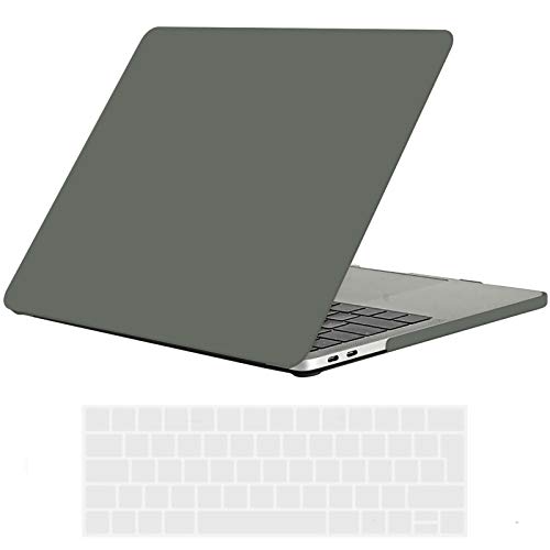 TECOOL Custodia MacBook PRO 15 Pollici 2016 2017 2018 2019 Case, Plastica Cover Rigida Copertina & Copertura della Tastiera per MacBook PRO 15,4 con Touch Bar&Touch ID A1707/A1990 -Verde Notte