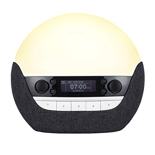 Lumie Bodyclock Luxe 750Dab – Sveglia con radio DAB, altoparlante Bluetooth e poca luce blu per il sonno NBCLE-D750
