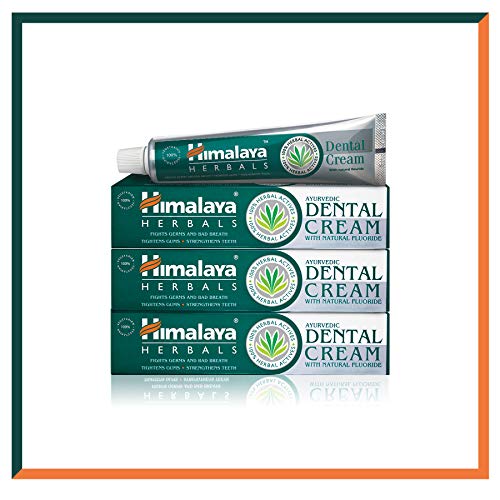 Himalaya Herbals Dental Cream Dentifricio 100g antinfiammatorio, antirigidità, protezione delle gengive Cura dentale Igiene Dentifricio (3-Pack)