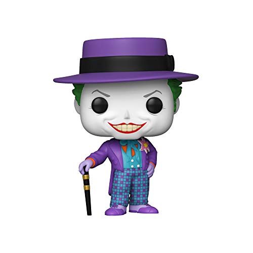 Funko- Pop Heroes:Batman 1989-Joker Batman 1989 Joker w/Hat w/Chase Figura da Collezione, Multicolore, 47709