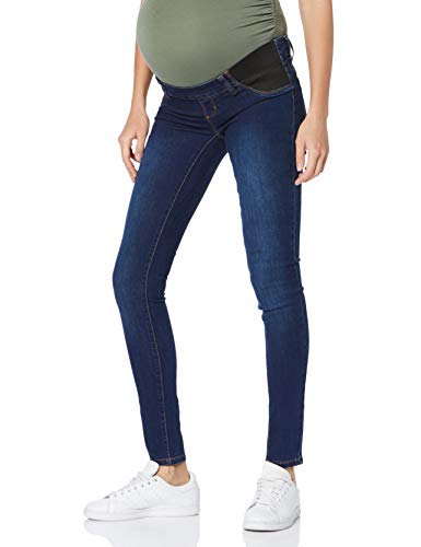 Mamalicious NOS Mllola Slim Jeans W Elast Noos Pantaloni di maternità, Blu (Dark Blue Denim Dark Blue Denim), 40 (Taglia Produttore: 26) Donna