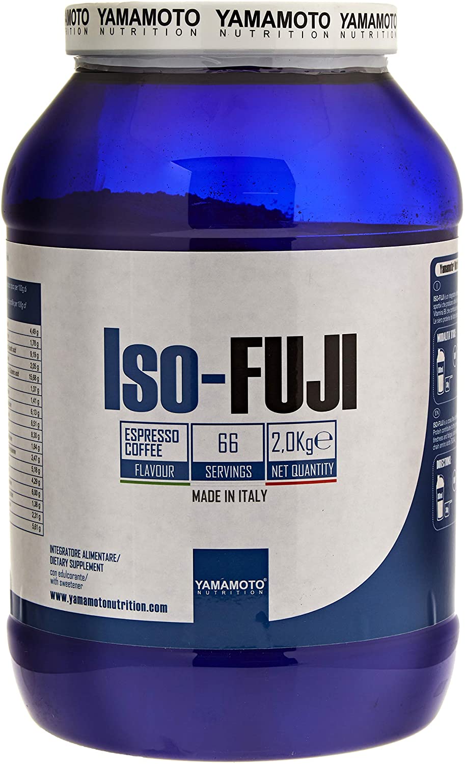 Yamamoto Nutrition Iso-FUJI® proteine del siero di latte isolate ultrafiltrate - 2 kg gusto Caffè