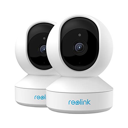 Reolink E1 PRO 4MP Telecamera Wi-Fi Interno Pan Tilt Casa Intelligente 2.4GHz 5GHz Dual-Band WiFi con Audio a Due Vie Avvisi di Movimento Cam IP per Bambini, Animali Domestici(Pack di 2)