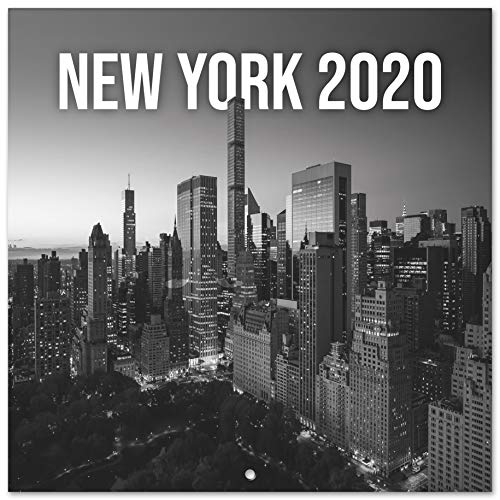 Erik® - Calendario 2020 da muro New York. Licenza ufficiale, 30x30 cm, 12 mesi, immagini in bianco e nero
