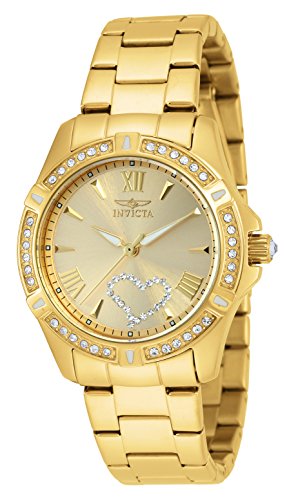 Invicta 21384 Angel Orologio da Donna acciaio inossidabile Quarzo quadrante oro