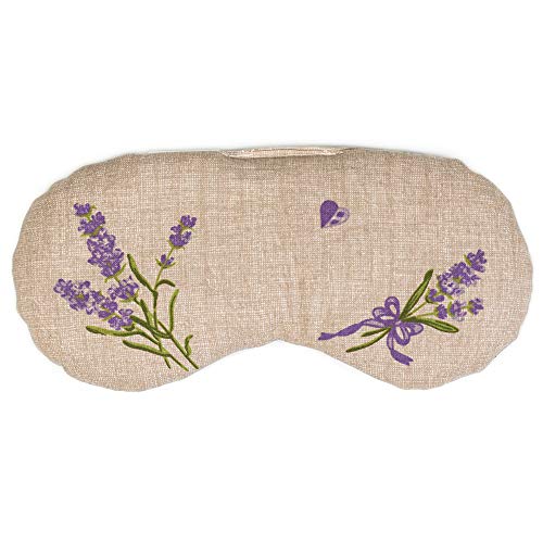 Cuscino per gli occhi con Lavenda e semi di lino per rilassare o per Yoga (Colore: Fiore romantico)