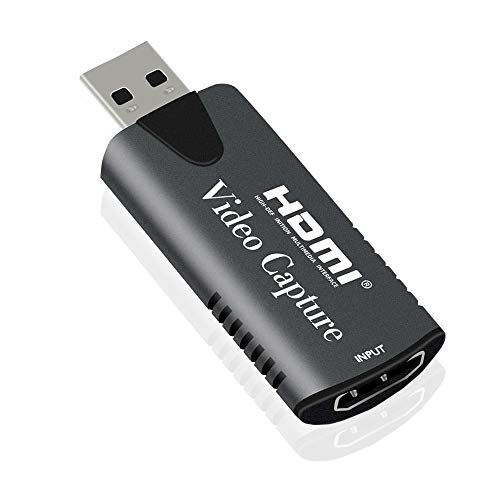 BKSDMAN Scheda di Acquisizione Audio Video HDMI a USB 2.0 1080p Tramite DSLR, videocamera, Action Cam, Supporto Broadcast Live Streaming