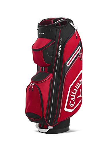 Callaway Golf Bags, 2020 Chev 14+ Cartella Borsa, Cardinale/Bianco Unisex-Adulto, Taglia Unica
