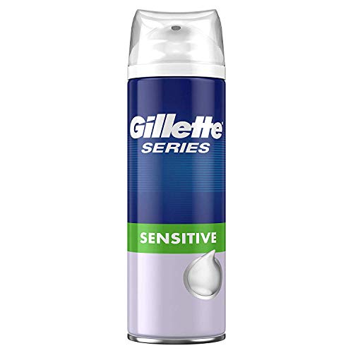 Gillette Schiuma da Barba, Series Afeitar Piel Sensible, 250 ml