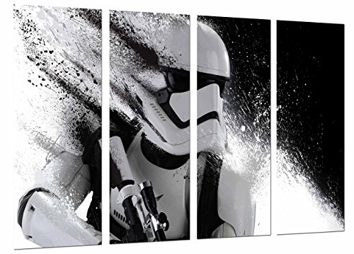 Quadro fotografico Star Wars, casco esercito Darth Vader dimensioni totali: 131 x 62 cm XXL