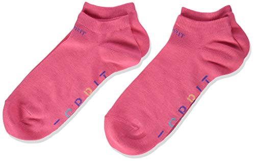 ESPRIT Foot Logo Calze, Rosa (Fuchsia 8554), 23-26 (Pacco da 2) Bambino