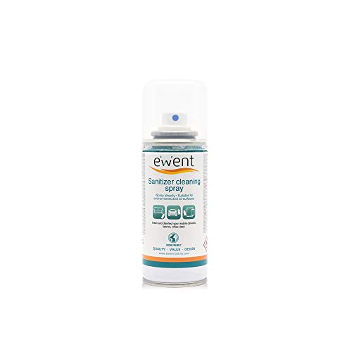 Ewent EW5675 - Spray Igienizzante detergente per superfici - Igienizza superficie smartphone, Tablet, mascherine chirurgiche, tessuti, scrivania ufficio, sedie, tavoli, utensili da lavoro, parti inte